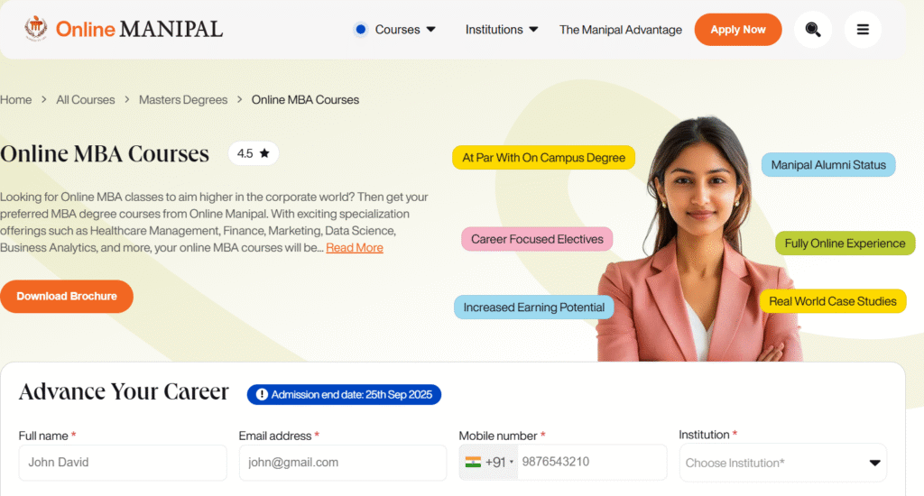 mba degree online