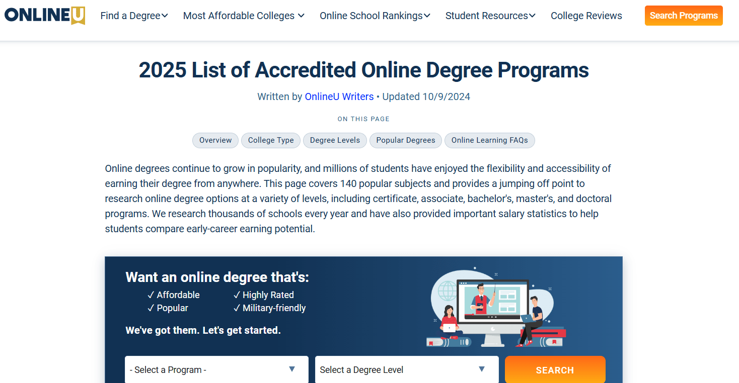 online degree course