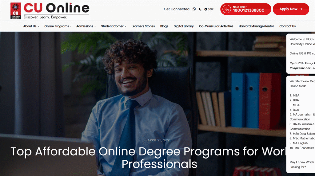 Online Degree Cheap in India